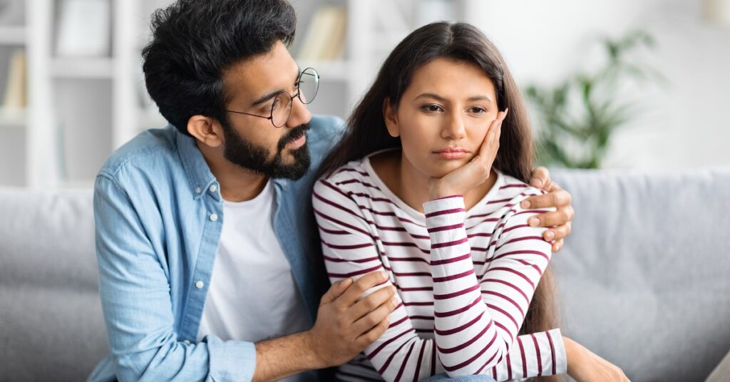 妻からのキスを待っている