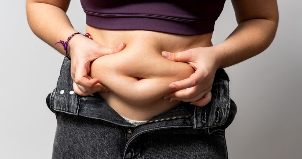 男性からモテない体型