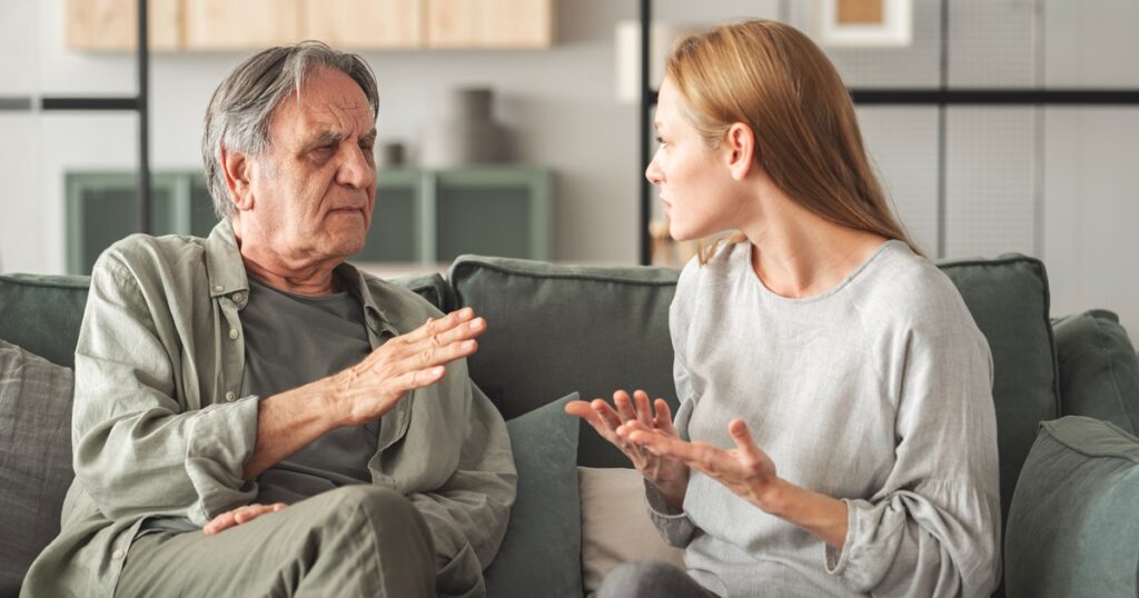子供の結婚を反対する父親