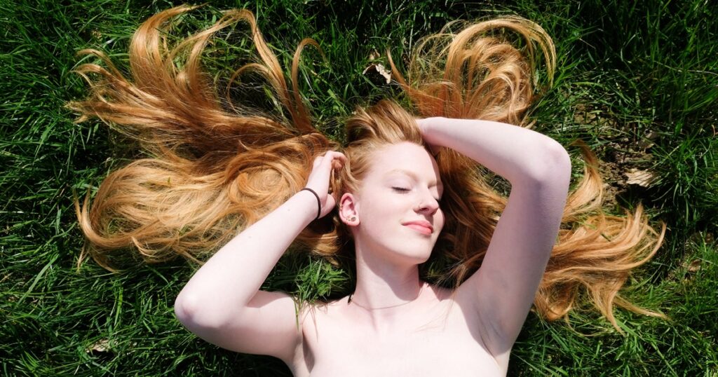 男ウケする金髪の女性