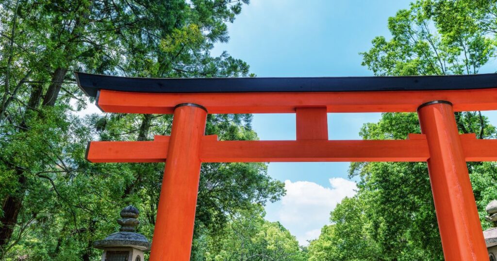 彼とデートで神社にいったりする