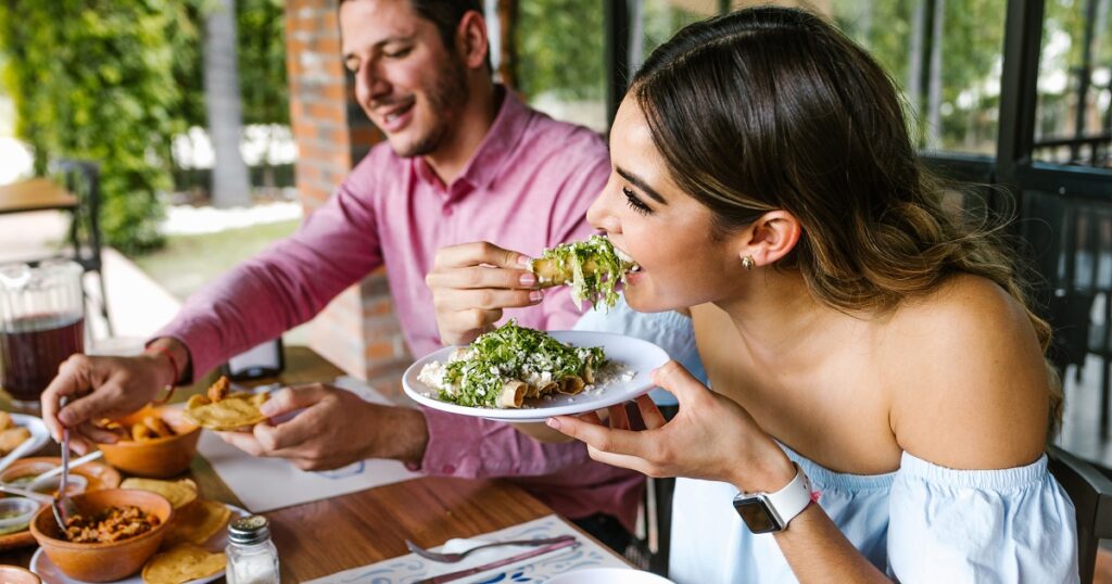 パートナーと一緒に外食する時、
